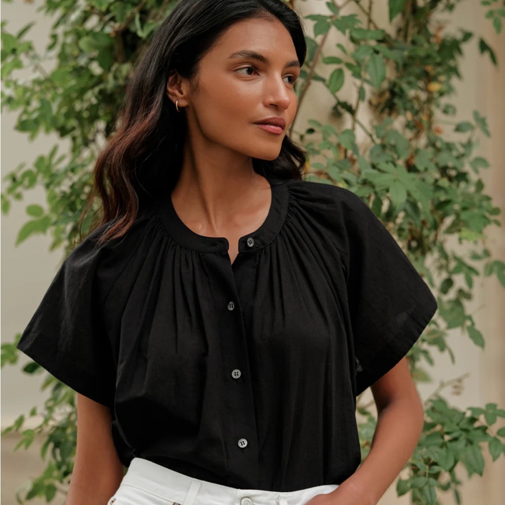 Jenni Kayne Willow Blouse Black size Medium